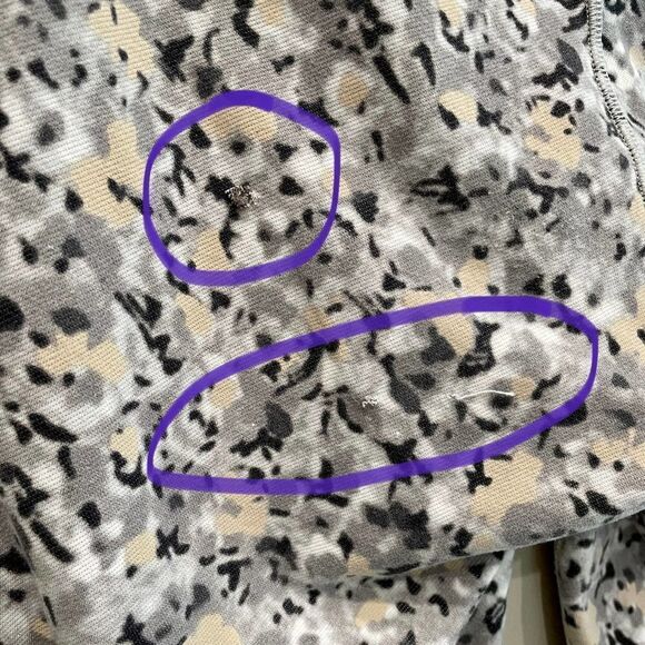 Lululemon Wunder Under Not So Petite Fleur Silver Soon Crop Leggings - Size: 6 - Picture 9 of 12